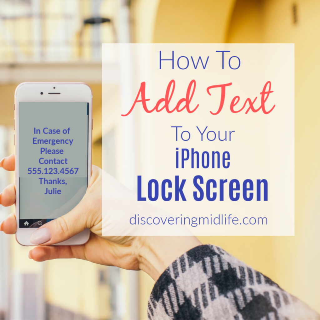 How To Add Text To Your iPhone Lock Screen